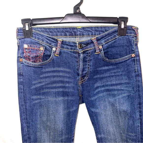 RMC Martin Ksohoh Jeans Size 27 Selvage Love Rose Embroidered Pockets Lot 1001 - Picture 3 of 14